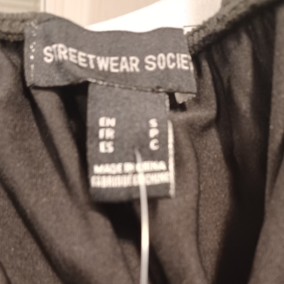 4/$60 Black Ruched Bodysuit - Size Small - Picture 7 of 8